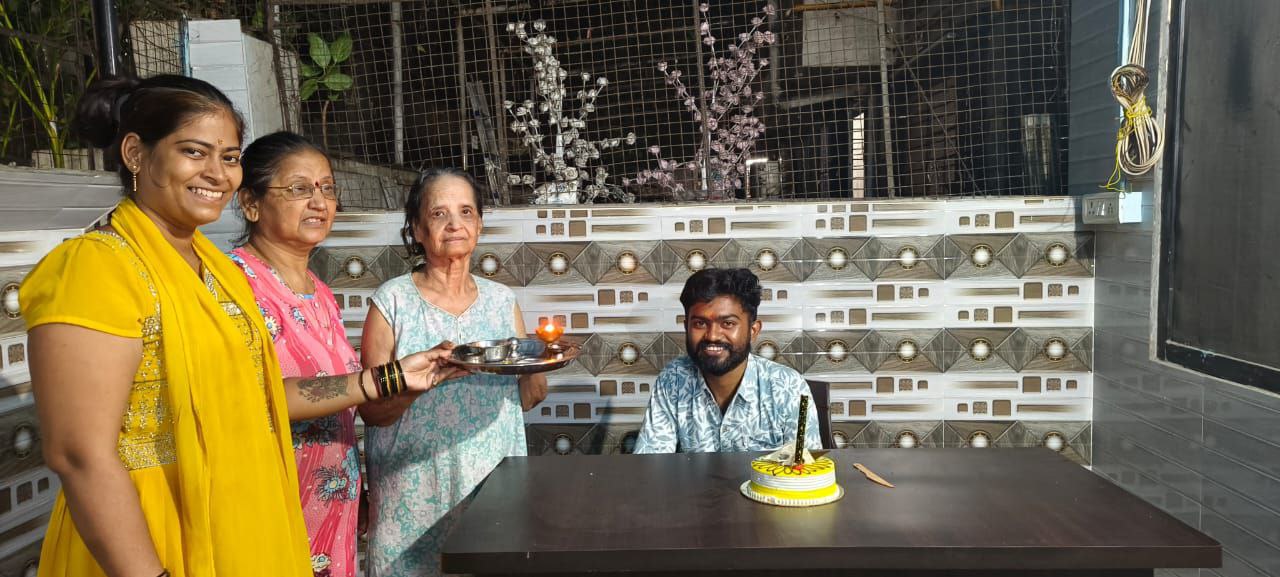 Senior resident celebration and companionship